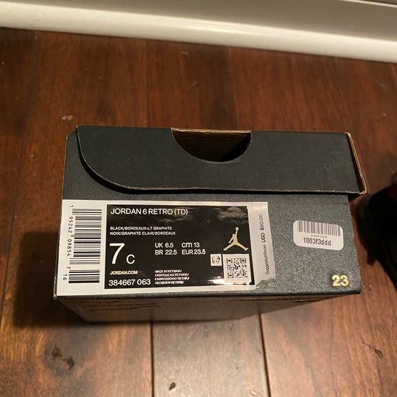 Jordan 6 retro toddler - Picture 5 of 5